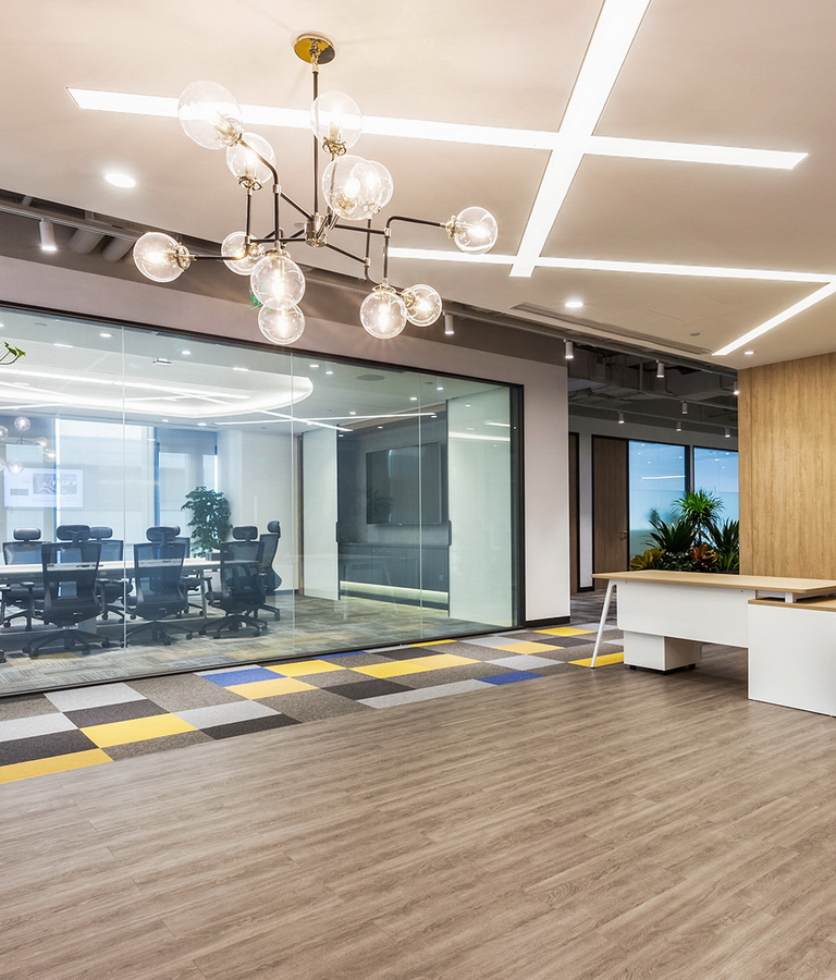 汇纳科技办公空间设计-办公区走廊2-pc